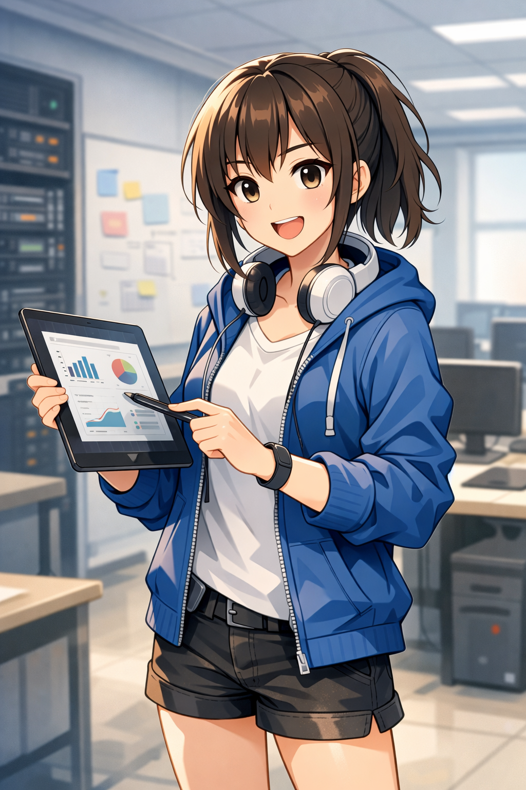 元気なエンジニア風キャラ